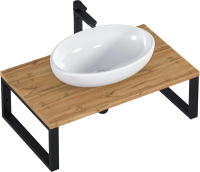 Столешница с раковиной 1MarKa Grunge Loft 80 дуб вотан