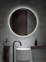 Зеркало круглое Alavann Rondo 80 с подсветкой, с антизапотеванием