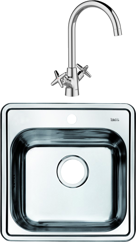 Комплект Мойка IDDIS Strit + Смеситель Acros ACRSB00i05 хром