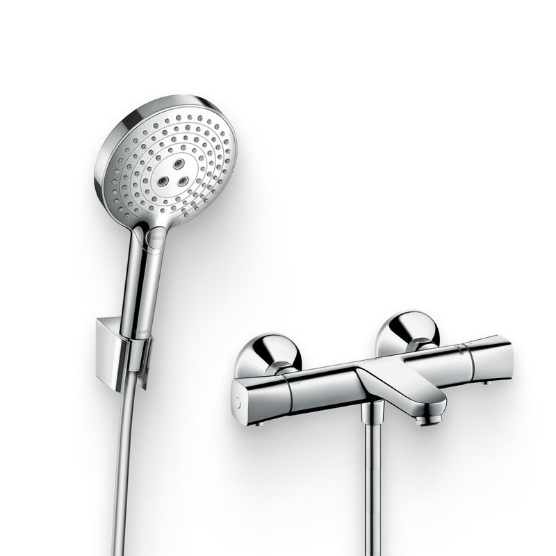 Душевой комплект Термостат Hansgrohe Ecostat universal 13123000 + Гарнитур Raindance Select S 26721000