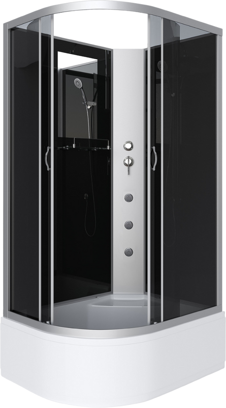 Душевая кабина Niagara Classic NG-2510-14RBKG 120х80 см, без крыши, с гидромассажем