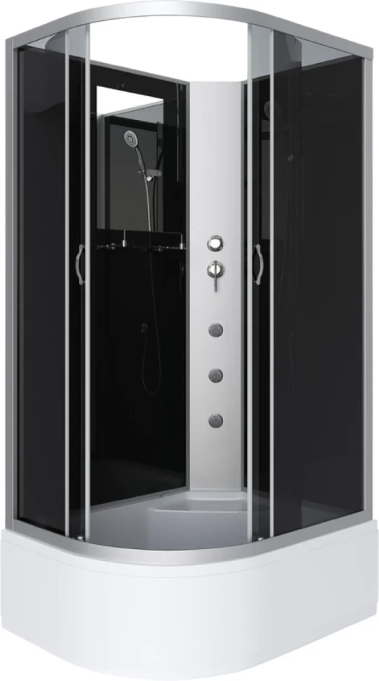 Душевая кабина Niagara Classic NG-2510-14RBKG 120х80 см, без крыши, с гидромассажем