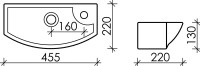 Раковина маленькая в туалет Ceramicanova Element CN6038L