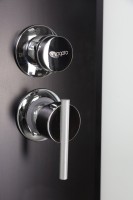 Душевая кабина Niagara Classic NG-6701-14BKTG 90x90 см, без крыши, с гидромассажем и тропическим душем