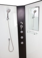 Душевая кабина Niagara Classic NG-6701-14BKTG 90x90 см, без крыши, с гидромассажем и тропическим душем