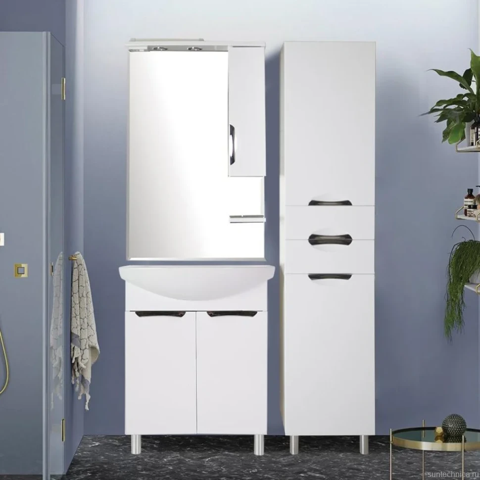 Тумба с раковиной ASB-Mebel Мессина 70 с дверками