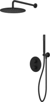 Душевой комплект WHITECROSS Y YSET08BL С ВНУТРЕННЕЙ ЧАСТЬЮ, черный