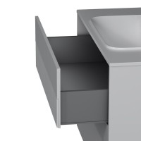 Тумба с раковиной AM.PM Func 100 белая матовая, с двумя ящиками