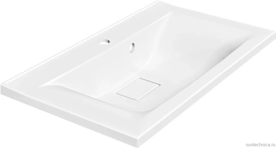 Тумба с раковиной Vincea Mia 75 бетон, раковина VCB-3M750W 75 см, белая