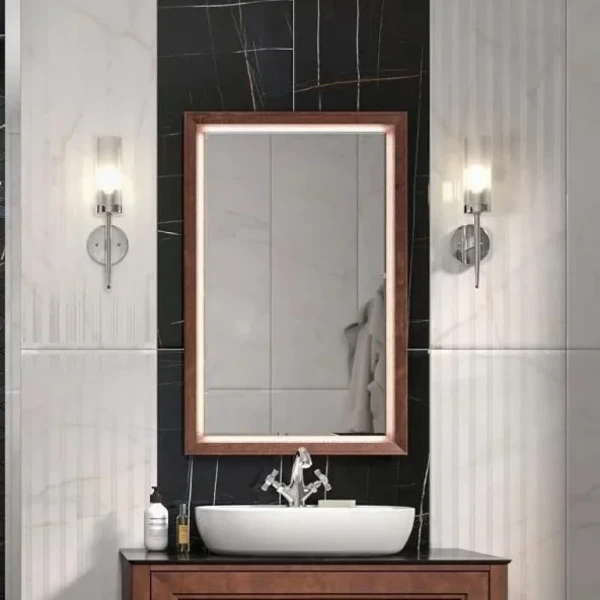 Зеркало KERAMA MARAZZI Plaza Classic 65 с подсветкой, орех