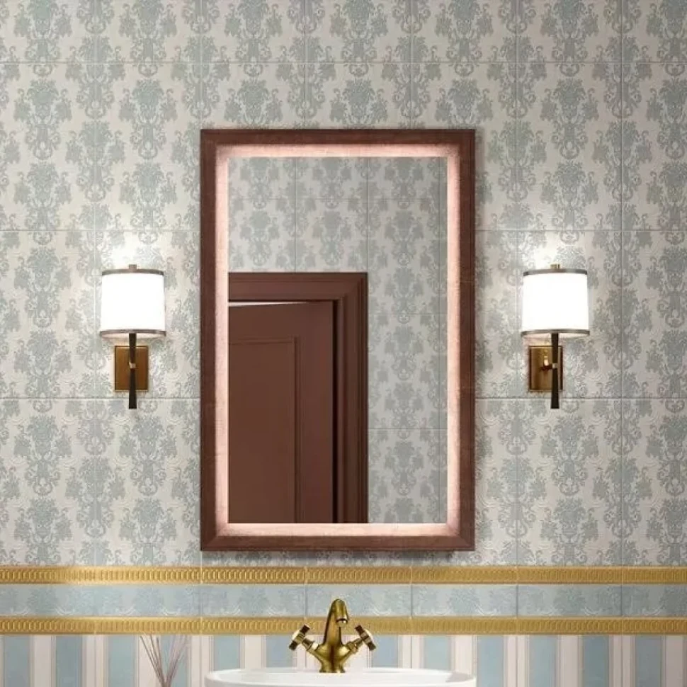 Зеркало KERAMA MARAZZI Plaza Classic 65 с подсветкой, орех