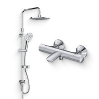 Душевой комплект Термостат AM.PM Like F8050000 + Стойка Spirit V2.0 F0770A100