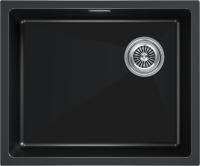 Комплект Мойка Paulmark Lumi LU55SK-BLM черный металлик + Измельчитель Intenso