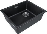 Комплект Мойка Paulmark Lumi LU55SK-BLM черный металлик + Измельчитель Intenso