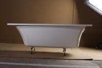 Ванна из искусственного камня Belux Виктория 180x80 см, пристенная, белая