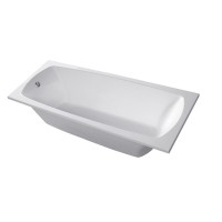 Ванна из искусственного камня Belux Виктория 180x80 см, пристенная, белая