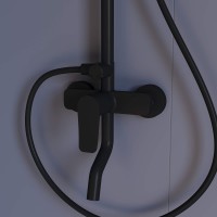 Душевая стойка RGW Shower Panels SP-25B матовый черный