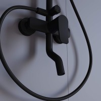 Душевая стойка RGW Shower Panels SP-25B матовый черный