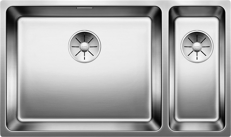 Комплект Мойка Blanco Andano U с допчашей/двумя чашами + Смеситель Grohe Eurosmart