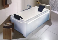Акриловая ванна Royal Bath Triumph RB 665101 170x90 см, пристенная, белая, с каркасом, с экранами