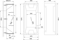 Акриловая ванна Royal Bath Triumph RB 665101 170x90 см, пристенная, белая, с каркасом, с экранами