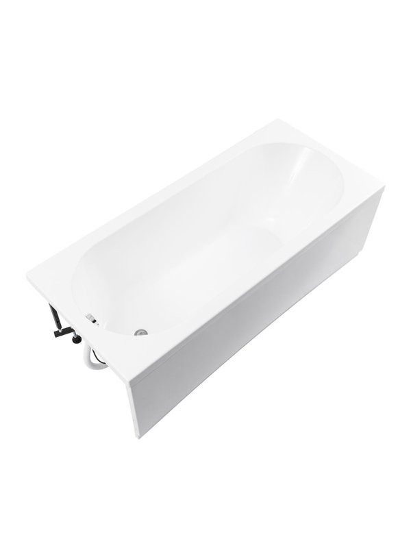 Акриловая ванна Aquanet Nexus 362777 180x80 см, пристенная, белая, с каркасом