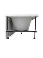 Акриловая ванна Aquanet Nexus 362777 180x80 см, пристенная, белая, с каркасом