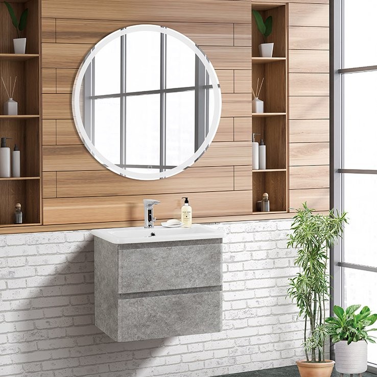 Мебель для ванной комнаты BelBagno Albano-Cer 60 подвесная, cemento verona grigio