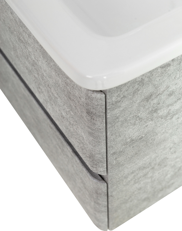 Мебель для ванной комнаты BelBagno Albano-Cer 60 подвесная, cemento verona grigio