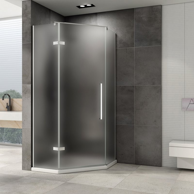 Душевой уголок Abber Ewiges Wasser AG05090M 90x90, профиль хром матовый, стекло матовое