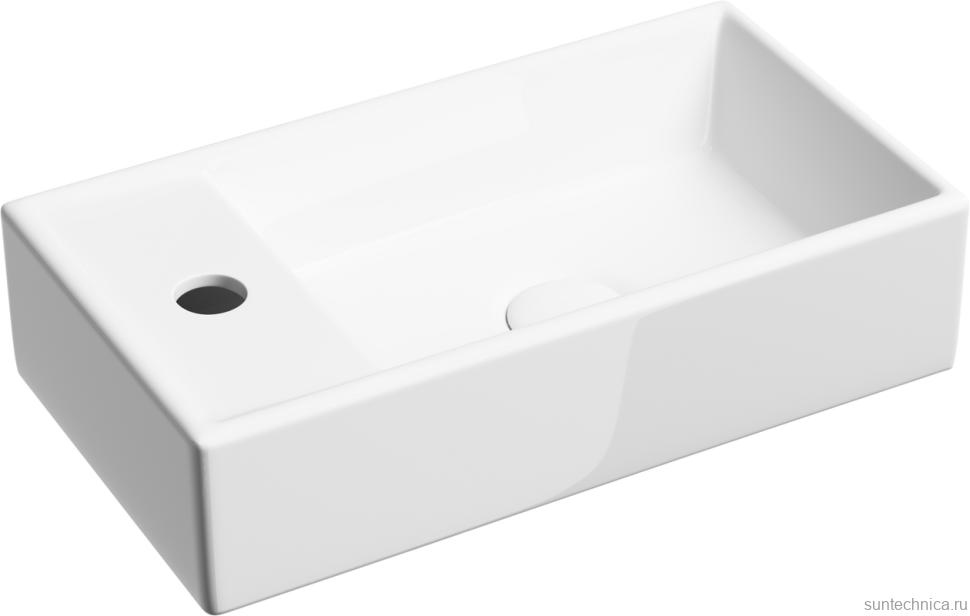 Раковина маленькая в туалет Ceramicanova Element CN6051R белый глянцевый
