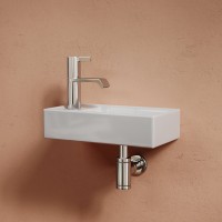 Раковина маленькая в туалет Ceramicanova Element CN6051R белый глянцевый