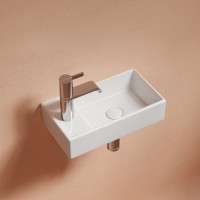 Раковина маленькая в туалет Ceramicanova Element CN6051R белый глянцевый
