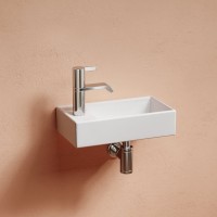 Раковина маленькая в туалет Ceramicanova Element CN6051R белый глянцевый