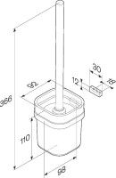 Ершик для унитаза AM.PM Func A8F33300 хром Ершик для унитаза AM.PM Func A8F33300 хром