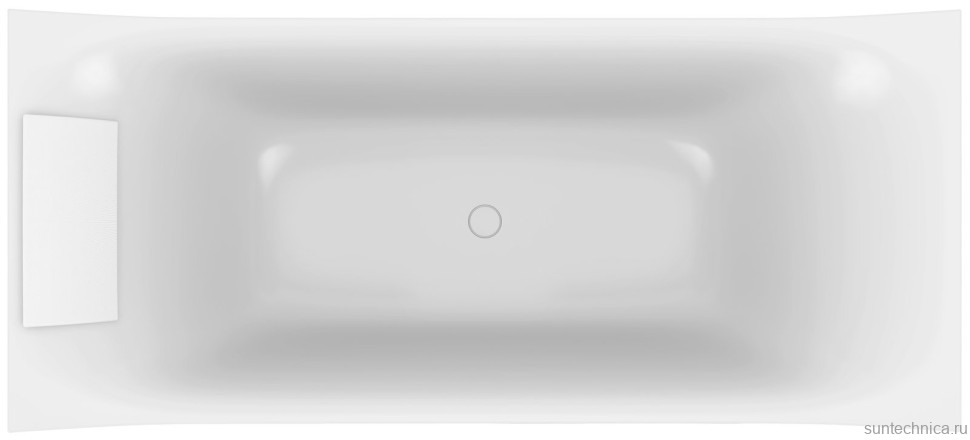 Ванна из искусственного камня Jacob Delafon Grands Boulevards E6D156-0 180x80 см, отдельностоящая, белая, на ножках