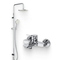 Душевой комплект Смеситель AM.PM X-Joy F85A10000 + Стойка Gem F0790000