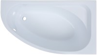 Акриловая ванна Aquanet Mia к/с133 246887 R 140x80 см, угловая, правая, пристенная, белая, асимметричная, с каркасом