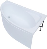 Акриловая ванна Aquanet Mia к/с133 246887 R 140x80 см, угловая, правая, пристенная, белая, асимметричная, с каркасом