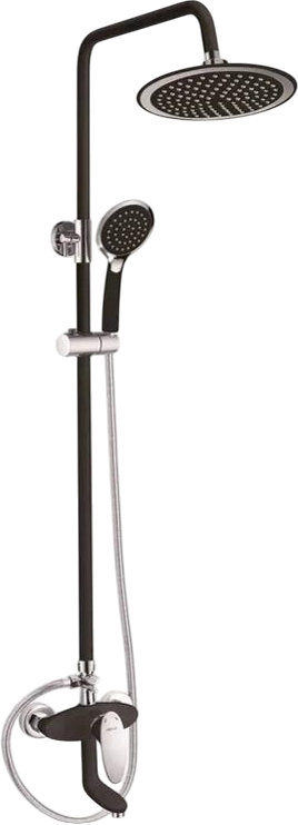Душевая стойка Shevanik S9836H черный, хром