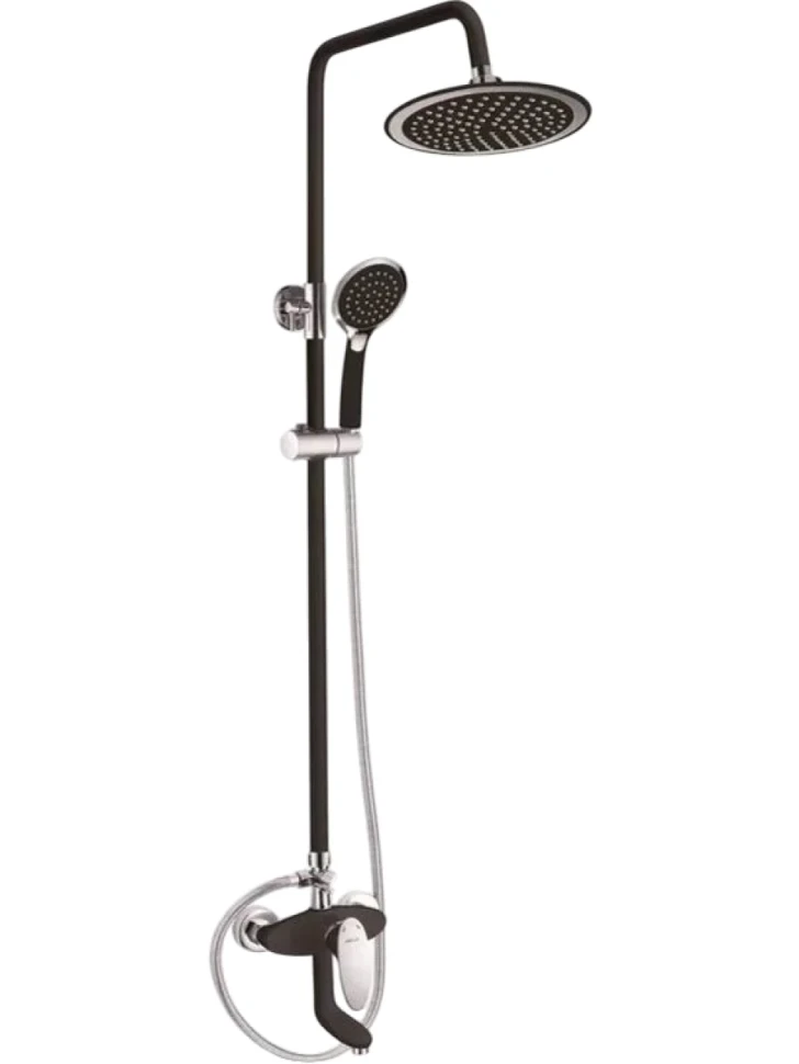 Душевая стойка Shevanik S9836H черный, хром
