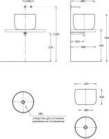 Накладная раковина KERAMA MARAZZI Magica MA.wb.42 белая