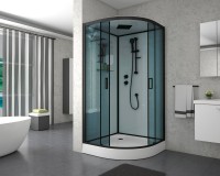 Душевая кабина Niagara Premium NG-6901-01 BLACK 90х90х210 черная, с низким поддоном