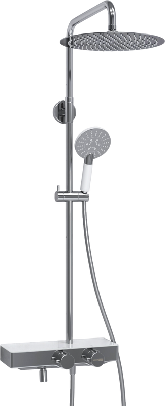 Душевая стойка Wasserkraft Aller A113.116.058.CH Thermo с термостатом, хром