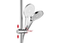 Душевая стойка AQUATEK Лугано AQ2740CR хром