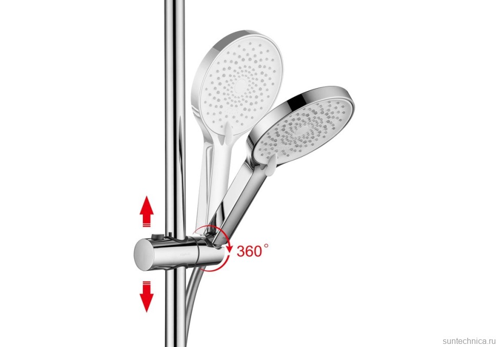 Душевая стойка AQUATEK Лугано AQ2740CR хром