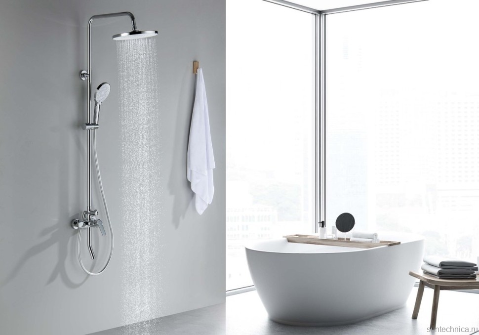 Душевая стойка AQUATEK Лугано AQ2740CR хром