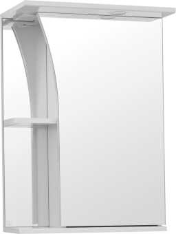 Зеркало-шкаф Style Line Эко Стандарт Виола 50/С белый, с подсветкой