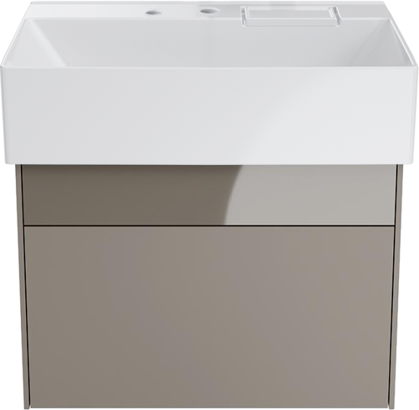 Тумба с раковиной KERAMA MARAZZI Logica 60 подвесная, песчаная, с отверстием под дозатор