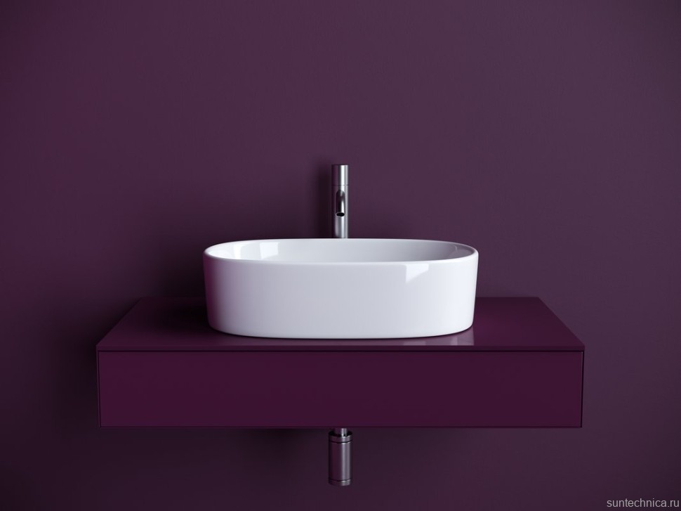 Накладная раковина Ceramicanova Element CN6075 белая глянцевая